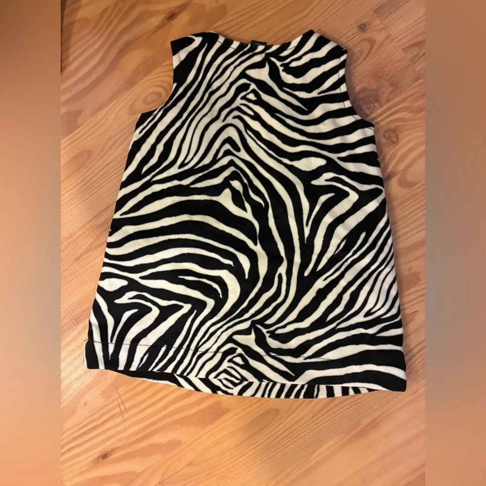 Baby Gap Zebra Print A-Lined Shift Dress - Black & White super soft